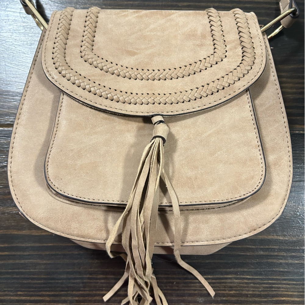 Franco Sarta Brown Saddle Bag Crossbody Purse